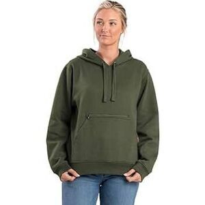 Berne Hoodie Sweatshirt Olive Green Oversized Size L Cozy, Casual, Workwear